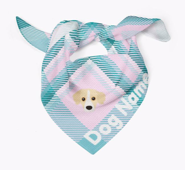 Personalised Tartan Dog Bandana for {dogsName}